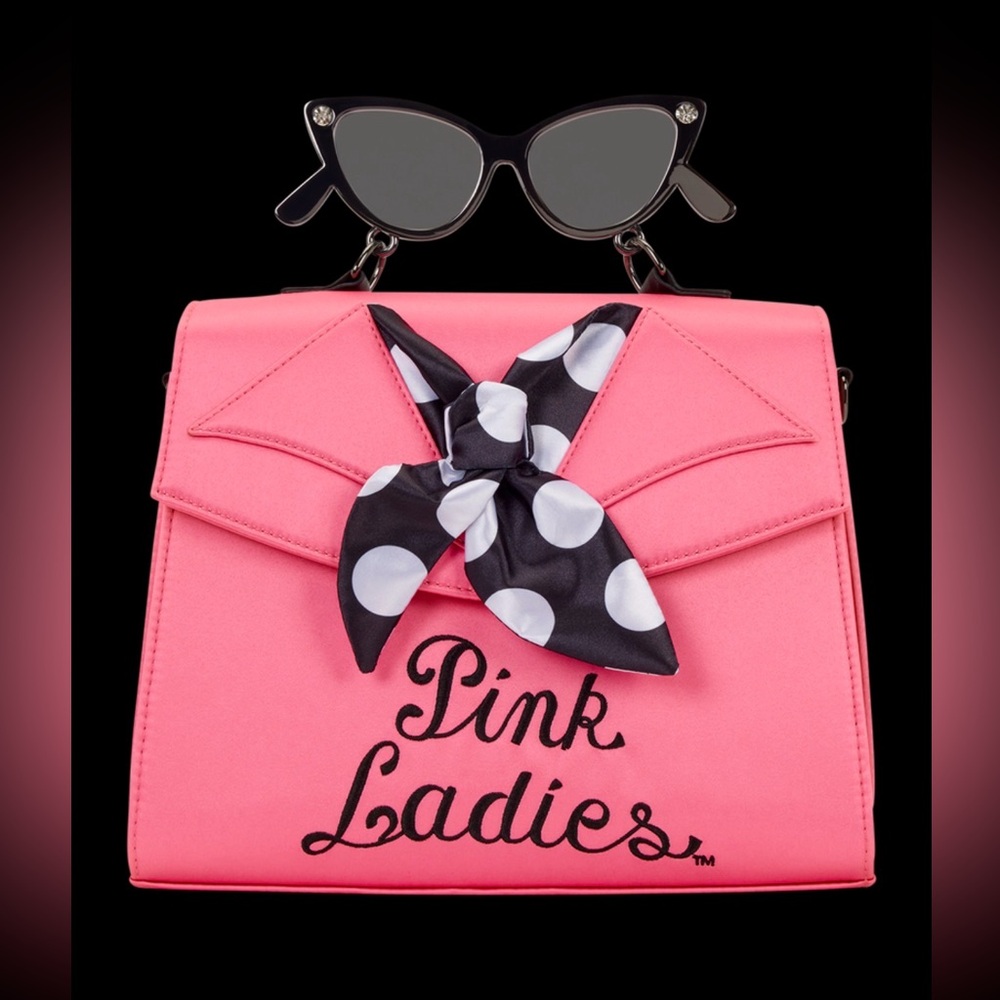 Loungefly Grease Pink Ladies Crossbody Bag NWT - Picture 2 of 11